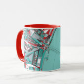 Mug Carte de structure de ville de Londres (Devant gauche)