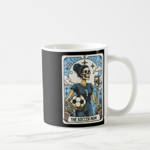 Mug Carte de tarot de mère de football vintage Hallowe