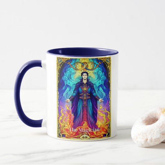 Mug Carte de Tarot Le Magicien (Avec donut)