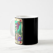 Mug Carte de tarot Le squelette du chignon désordonné (Devant gauche)