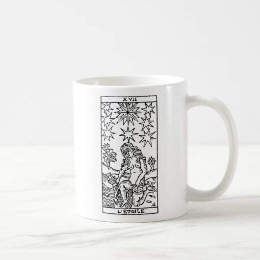 Mug Carte de tarot : Les étoiles (Droite)