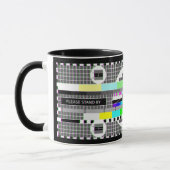 Mug Carte de test de télévision "Veuillez patienter" (Gauche)