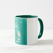 Mug Carte de vacances d'Andros Bahamas. (Devant droit)
