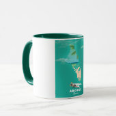 Mug Carte de vacances d'Andros Bahamas. (Devant gauche)