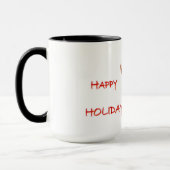 Mug Carte de vacances joyeuse (Gauche)