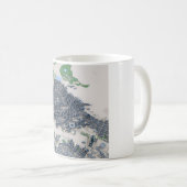 Mug Carte de Vancouver City Canada (Devant droit)