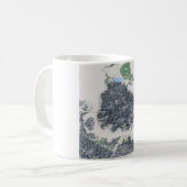 Mug Carte de Vancouver City Canada (Devant gauche)