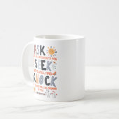 Mug Carte de verset biblique Matthieu 7:7 (Devant gauche)