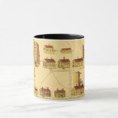 MUG CARTE DE VILLAGE DE DISPOSITIF TREMBLEUR, 1849 (Centre)