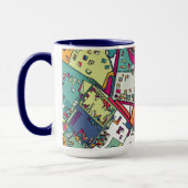 Mug Carte de ville de Budapest, Hongrie | (Gauche)