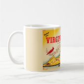 Mug carte de Virginie vintage (Gauche)