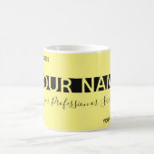 Mug Carte de visite à rayures noires tout simplement é (Centre)