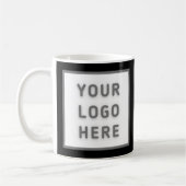 Mug Carte de visite de Modèle de texte du logo personn (Gauche)