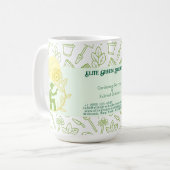 Mug Carte de visite de solutions de jardinage et de pa (Devant gauche)