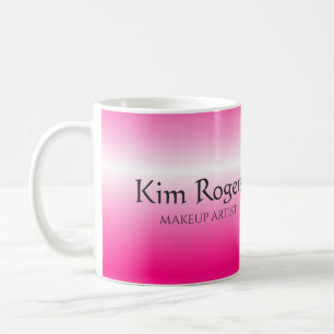 Mug carte de visite rose brillant