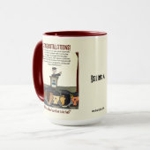 Mug Carte de voeux des diplômés (Devant gauche)