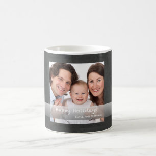 Mug Carte de voeux familiale personnalisée tableau noi