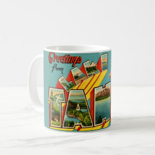 Mug Carte de vœux rétro du lac Tahoe