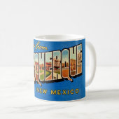 Mug Carte de vœux vintage Albuquerque NM (Devant droit)