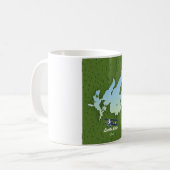 Mug Carte de voyage du lac Leech (Devant gauche)