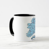 Mug Carte de voyage illustrée d'Irlande (Devant gauche)