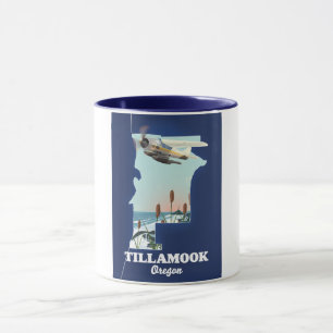 Mug Carte de voyage Tillamook Oregon
