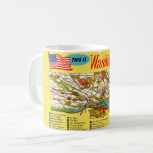 Mug Carte de Washington DC