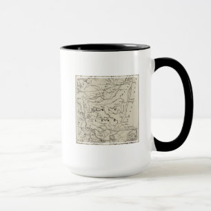 Mug Carte de Zululand avec les frontières contiguës