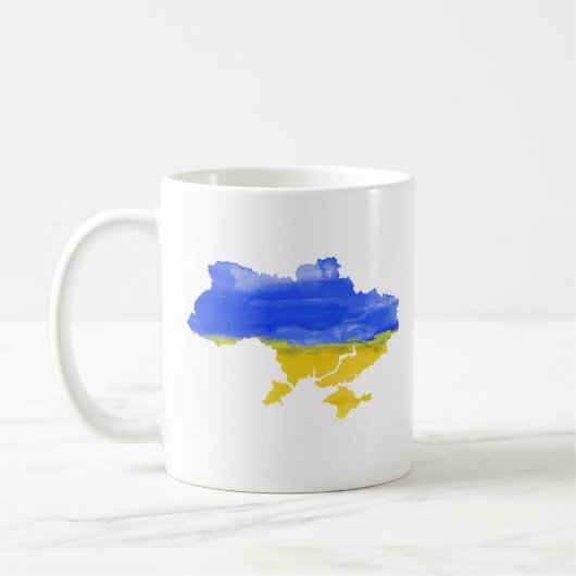 Mug Carte d'eau ukrainienne (Gauche)