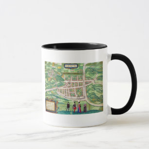 Mug Carte d'Edimbourg, de 'Civitates Orbis Terrarum
