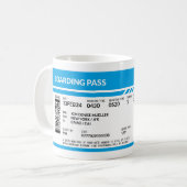 Mug Carte d'embarquement (bleu) DOS (Devant gauche)