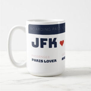 Mug Carte d'embarquement pour Paris Voyage Carte d'emb