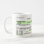 Mug Carte d'embarquement - Rétro (Gauche)