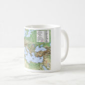 Mug Carte d'empire romain pendant le règne de (Devant droit)