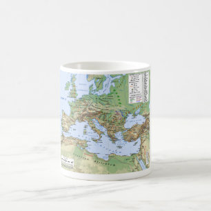 Mug Carte d'empire romain pendant le règne de