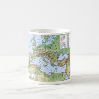 Mug Carte d'empire romain pendant le règne de