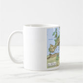 Mug Carte d'empire romain pendant le règne de (Gauche)