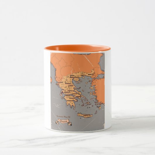 Mug Carte des anciens comtés de Grèce (Centre)