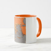 Mug Carte des anciens comtés de Grèce (Devant droit)