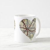 Mug Carte des années 50 de Fredericksburg (Devant droit)