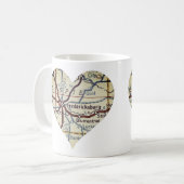 Mug Carte des années 50 de Fredericksburg (Devant gauche)