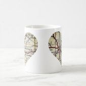 Mug Carte des années 50 de Fredericksburg (Centre)