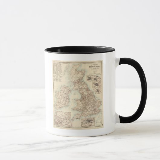 Mug Carte des chemins de fer des îles britanniques (Droite)