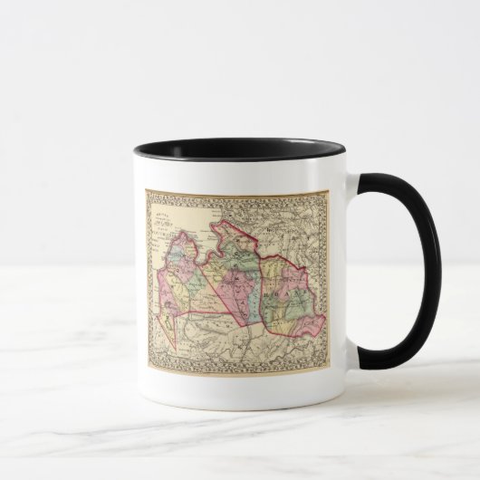 Mug Carte des comtés de Mason, Jackson et Roane (Droite)