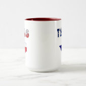 Mug Carte des drapeaux avec le Texas (Centre)