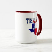 Mug Carte des drapeaux avec le Texas (Devant droit)