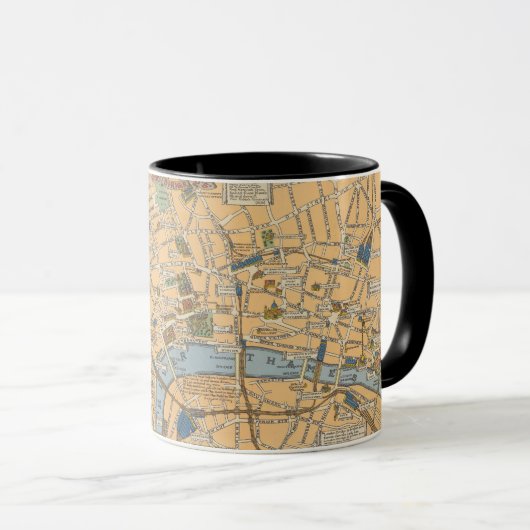 Mug Carte des enfants de Londres, Angleterre (Devant droit)