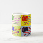 Mug Carte des Etats-Unis - bruit (Centre)