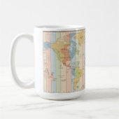 Mug Carte des fuseaux horaires mondiaux (Gauche)