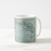 Mug Carte des îles Antilles (Devant droit)